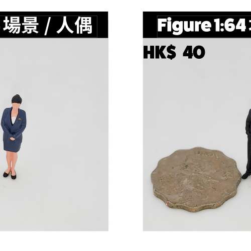 1/64 比例模型車用人偶& 場景