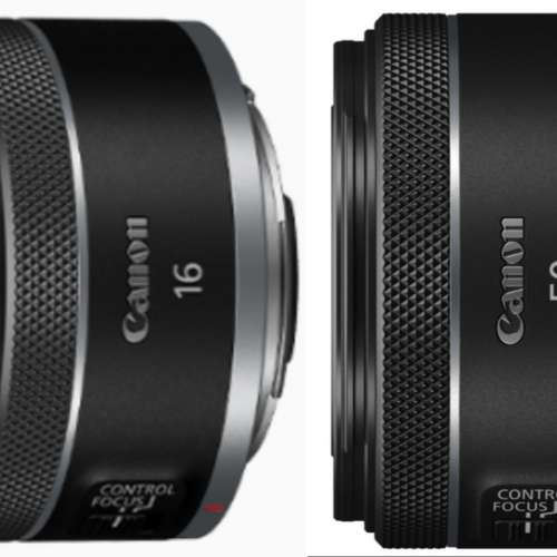 Canon RF 16mm 和 50mm 鏡頭