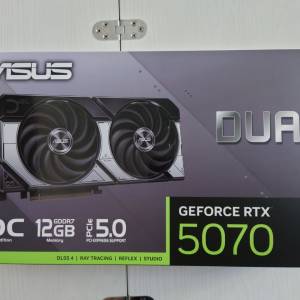 Nvidia Geforce RTX 5070 Asus Duel Oc edition 顯示卡