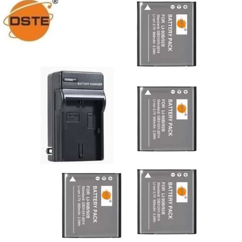 DSTE Ricoh DB-110 / Olympus LI-90B / LI-92B Lithium-Ion Battery With AC Travel