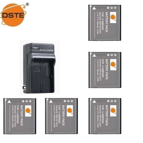 DSTE Ricoh DB-110 / Olympus LI-90B / LI-92B Lithium-Ion Battery With AC Travel