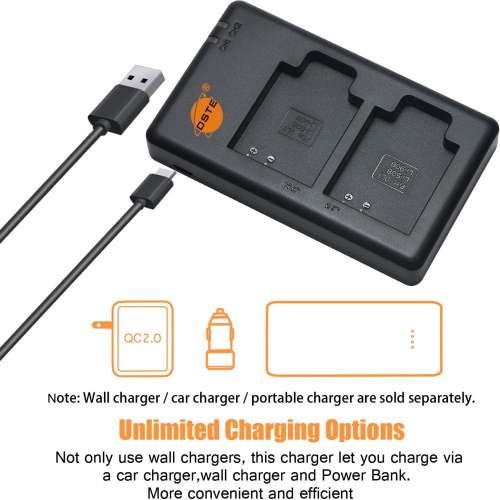 DSTE Ricoh DB-110 / Olympus LI-90B / LI-92B Battery Pack With USB Charger
