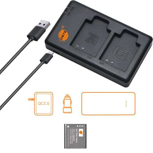 DSTE Ricoh DB-110 / Olympus LI-90B / LI-92B Battery Pack With USB Charger