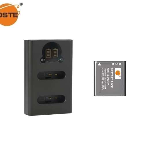 DSTE LI-92B Lithium-Ion Battery Pack With LCD Display USB-C Charger