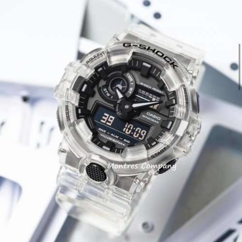 Montres Company香港註冊公司(28年老店) 卡西歐 CASIO G-Shock GA-700SKE-7A 黑白透...