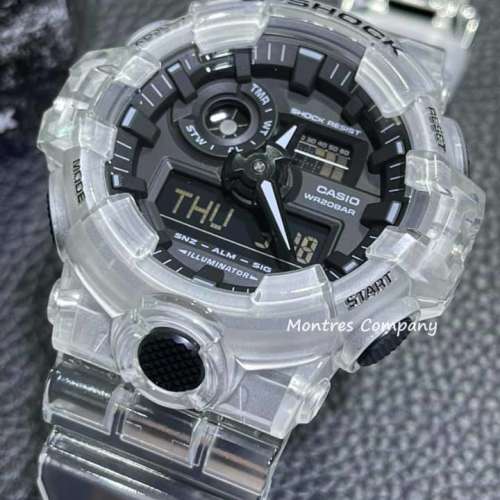 Montres Company香港註冊公司(28年老店) 卡西歐 CASIO G-Shock GA-700SKE-7A 黑白透...