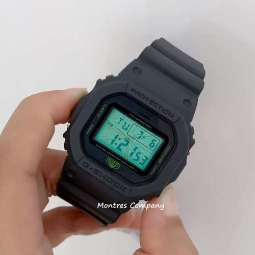 Montres Company香港註冊公司(28年老店) 卡西歐 CASIO G-Shock 深灰色 綠色字 DW-5...