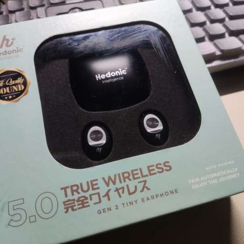 全新 真無線藍牙耳機 有充電盒 Hedonic True Wireless 5.0 Gen 2 earphones blueto...