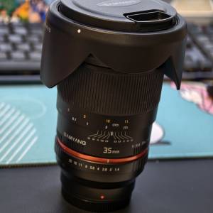 Samyang 35mm F1.4 Samsung NX mount 極罕手動對焦鏡頭