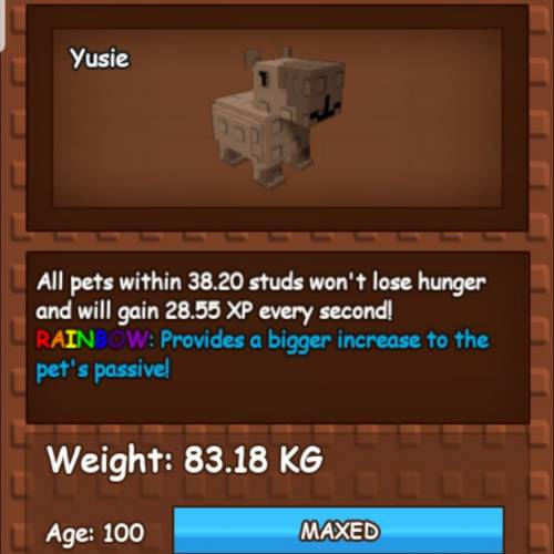 Roblox 培養花園 huge pets