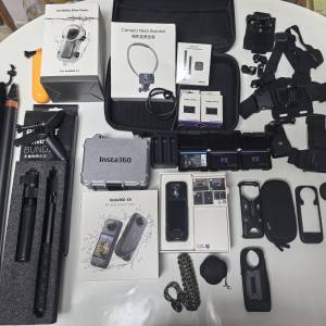 Insta360 X4 全景相機(全新只拆盒)（連遙控器）潛水殼 (運動相機/Action Camera 36...