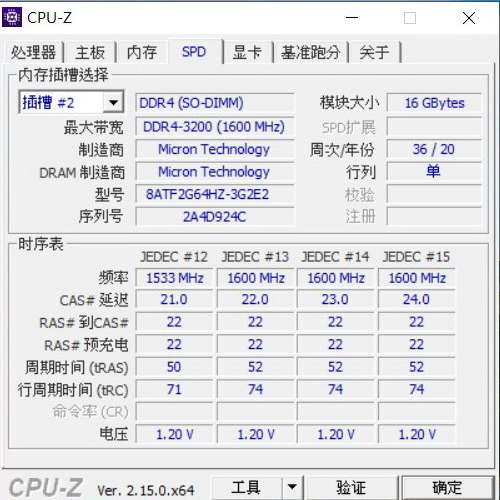 Micron technology DDR4 3200 Notebook Ram 16GB