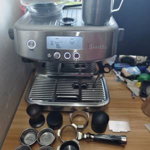 鉑富Breville BES878 BSS 不鏽鋼機身意式咖啡機包含磨豆機(配備多種配件)coffee Es...