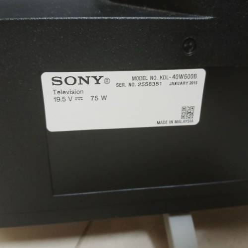 Sony(上門交收) 37x 21寸 搖控DKL-40W600B
