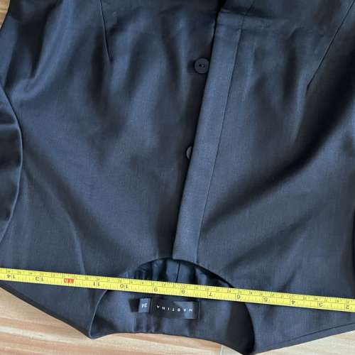 Mastina 薄身長袖西裝褸34碼/MASTINA 黑色圓領外套