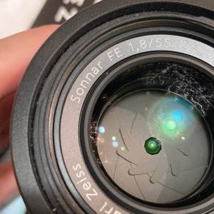 Repair Cost Checking For SONY Zeiss Sonnar T* FE 55mm F1.8 ZA Lens Cleaning