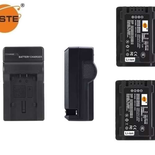 DSTE Panasonic VW-VBT190 Fully Decoded Lithium-Ion Battery Pack With AC Travel