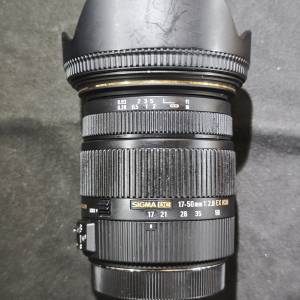 sigma 17-50/2.8 OS HSM DC 適馬 17mm 50mm 17 50 for  佳能 canon EFS 冇盒冇單冇...