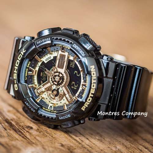 Montres Company香港註冊公司(26年老店) CASIO G-Shock GA-110GB-1A 黑金色 防磁 超...