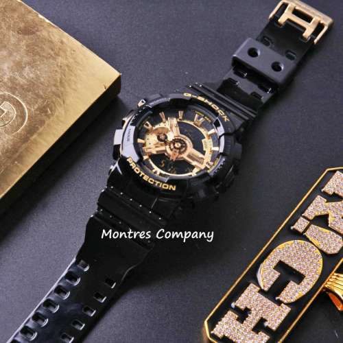 Montres Company香港註冊公司(26年老店) CASIO G-Shock GA-110GB-1A 黑金色 防磁 超...