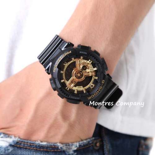Montres Company香港註冊公司(26年老店) CASIO G-Shock GA-110GB-1A 黑金色 防磁 超...
