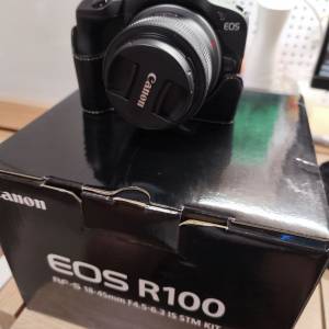 Canon R100 kit set+腳架+餅鏡