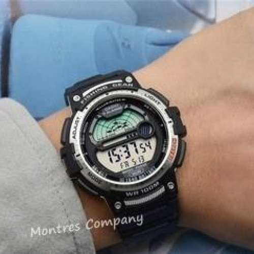 Montres Company香港註冊公司(26年老店)CASIO 釣魚錶 磯釣 月齡月相資料 十年電池...