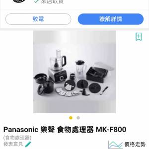 全新Panasonic 多功能攪拌機