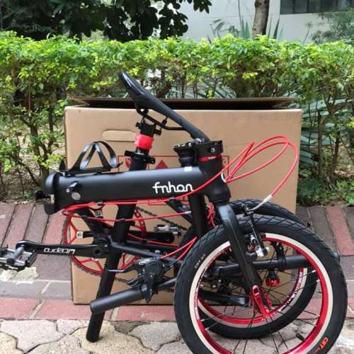 FNHON KA1609 9速 中空餅 16吋 鋁合金 折叠車 送水架前後蛙燈叮叮