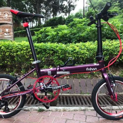 FNHON KA1609 9速 中空餅 16吋 鋁合金 折叠車 送水架前後蛙燈叮叮
