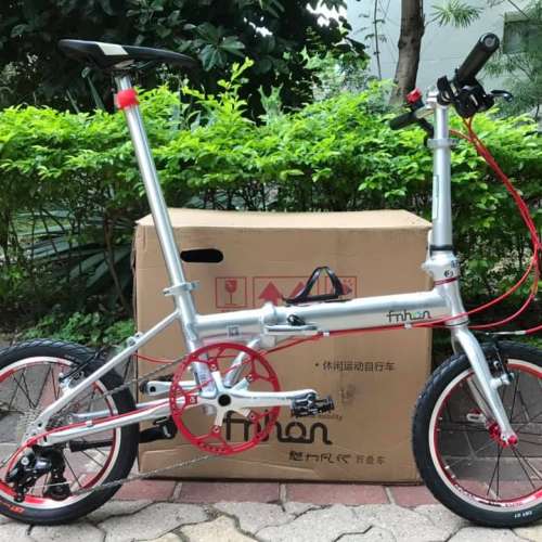 FNHON KA1609 9速 中空餅 16吋 鋁合金 折叠車 送水架前後蛙燈叮叮