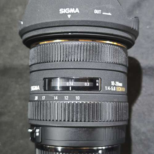 sigma 10-20/4-5.6 HSM DC FOR CANON EFS 適馬 to 佳能 10mm 20mm 10 20 冇盒冇單冇...
