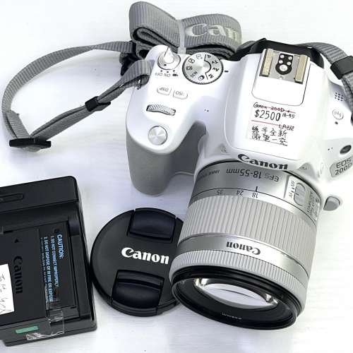 98% New Canon 200D 連18-55mm f3.5-5.6 鏡頭, 深水埗門市可購買