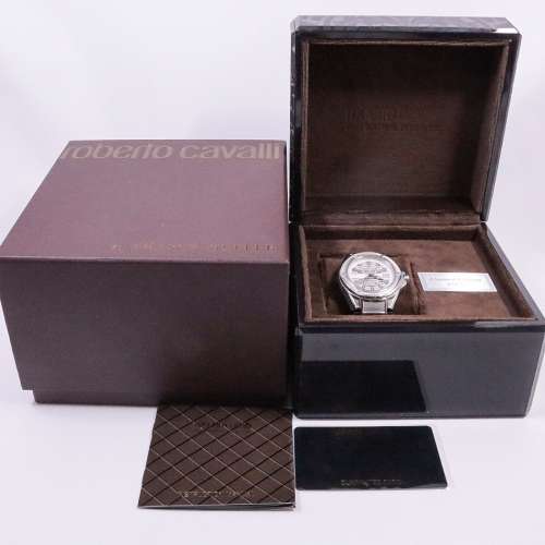 近全新 自動 Franck Muller X Roberto Cavalli 瑞士製 大裝 42MM 機械腕錶 FULL SET