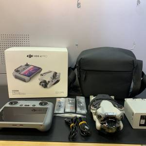 [觀塘實體店] 二手 DJI Mini4 Pro Fly More Combo (DJI RC) *共三電* 機身全新未啟...