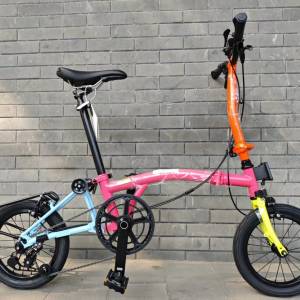 佰客 Bike’s NANO 3速 14吋鉻鉬鋼折叠車 送前後蛙燈叮叮