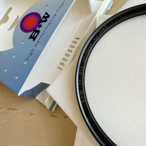 B+W 77mm filter MRC UV-HAZE
