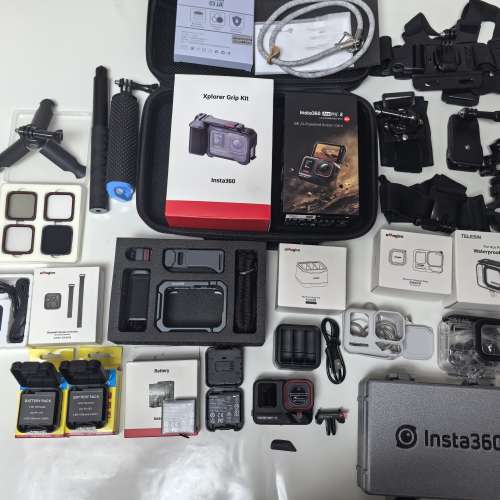 Insta360 AcePro 2 (主機及所有配件全新、只拆過包裝)連街拍套+遙控器(運動相機/Ac...