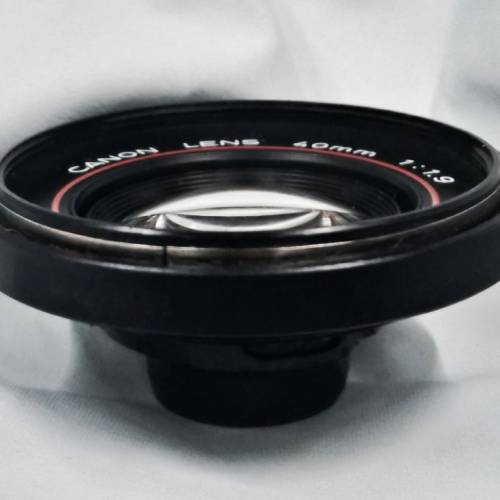 已保留=已售Canon 40mm f1.9 (拆自 Canon AF35 ML菲林機仔)已加M42螺絲牙(方便 另加...