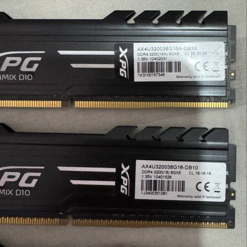 ADATA XPG GAMMIX D10 32GB Kit (4 X 8GB) DDR4 3200MHz (PC4-25600) CL16 XMP 2.0