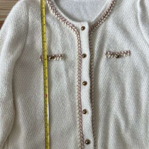 （包順豐）韓國時尚小香風奶油色外套Korean fashion Chanel style cream jacket