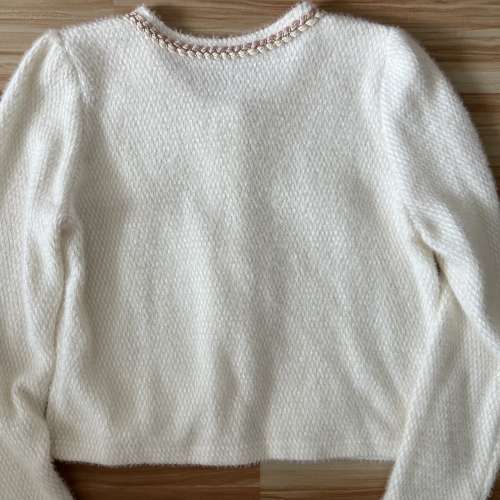 （包順豐）韓國時尚小香風奶油色外套Korean fashion Chanel style cream jacket