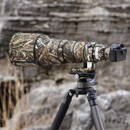 Lens Camouflage Coat For Sigma 300-600mm F/4 DG - Grass Camouflage 枯葉迷彩 #9