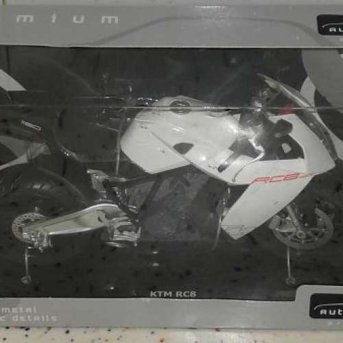 全新 AUTOMAXX PREMIUM 1:12 KTM RC8 電單車擺設模型