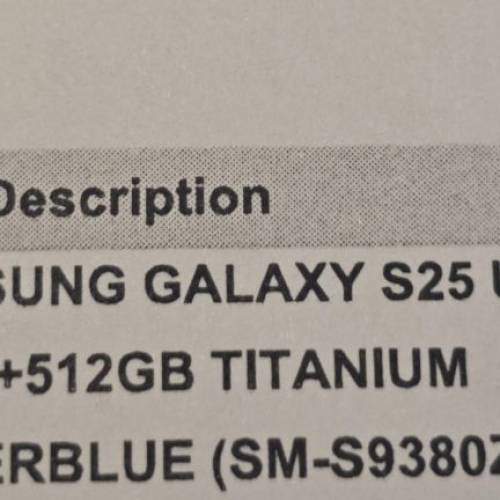 99.9% 新 Samsung S25 Ultra 512G (鈦藍色)