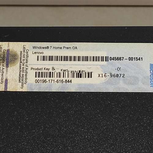 LENOVO 機箱 送 火牛 底板  CPU WIN 7 LICENCE