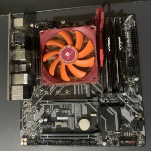 I7 8700 + 16gb 2666 ram + Gigabyte H370M D3H連背板 + AXP90x47 CU
