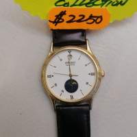 Seiko Moon-phase Watch w/Leather Strap
