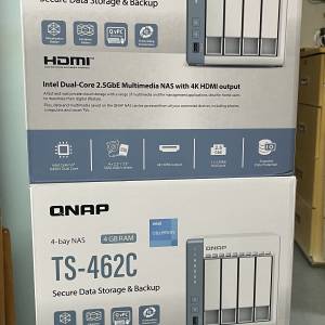 QNAP TS-462C 4-bay NAS, 2.5GbE & 4K HDMI 輸出 (共兩台) non Synology