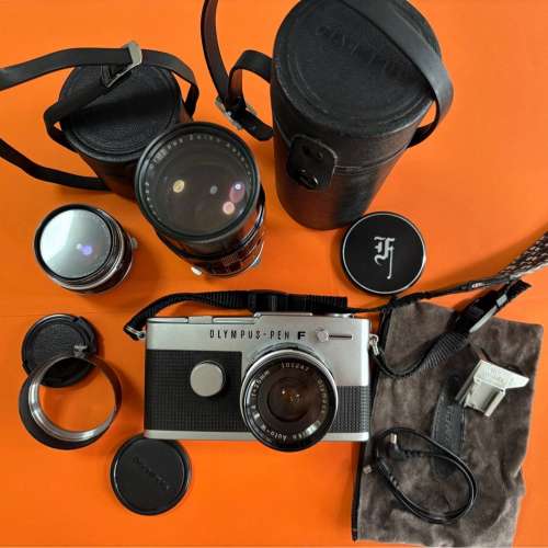 Olympus PEN FT菲林相機連3支相機鏡頭 Olympus Zuiko lense 半格菲林相機奥林巴斯p...
